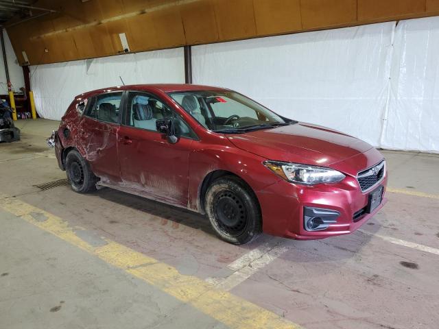 4S3GTAA67K3726390 - 2019 SUBARU IMPREZA BURGUNDY photo 4