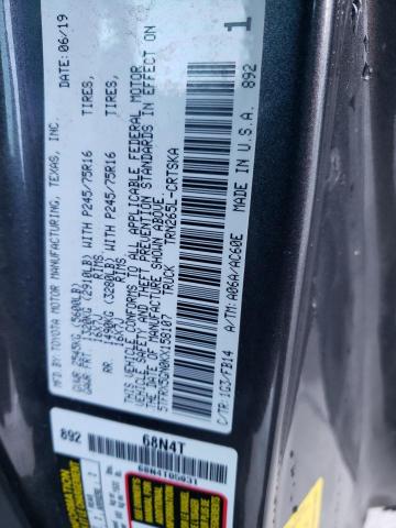 5TFRX5GN0KX158107 - 2019 TOYOTA TACOMA ACCESS CAB ნაცრისფერი ფოტო 12