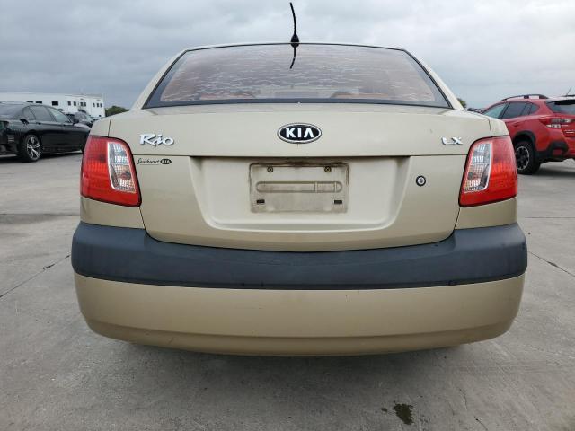 KNADE123286386703 - 2008 KIA RIO BASE TAN photo 6