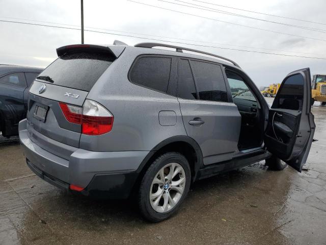 WBXPC93459WJ25100 - 2009 BMW X3 XDRIVE30I GRAY photo 3