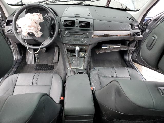 WBXPC93459WJ25100 - 2009 BMW X3 XDRIVE30I GRAY photo 8