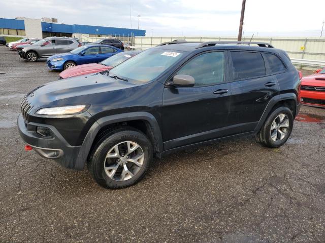 1C4PJMBS1EW128463 - 2014 JEEP CHEROKEE TRAILHAWK BLACK photo 1