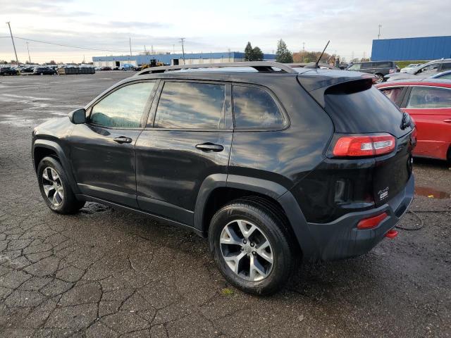 1C4PJMBS1EW128463 - 2014 JEEP CHEROKEE TRAILHAWK BLACK photo 2