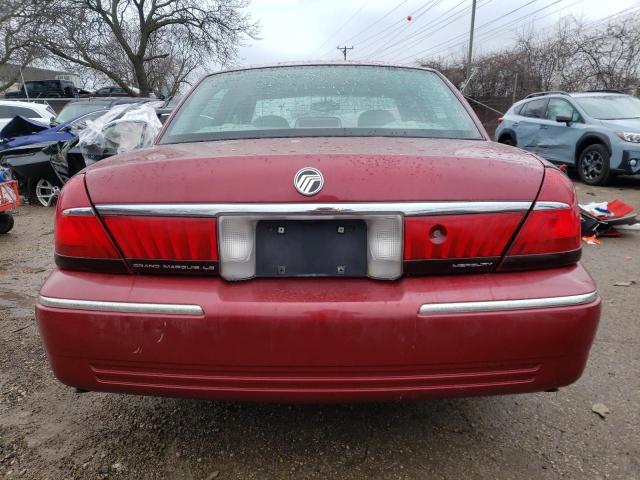 2MEFM75W32X643630 - 2002 MERCURY GRAND MARQ LS BURGUNDY photo 6