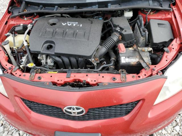 1NXBU4EE8AZ360034 - 2010 TOYOTA COROLLA BASE RED photo 11