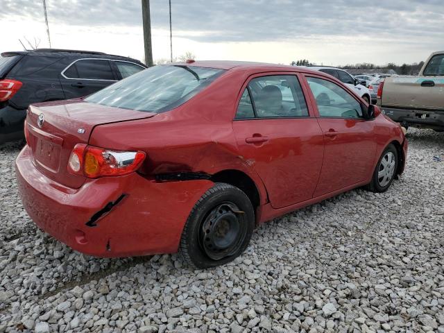 1NXBU4EE8AZ360034 - 2010 TOYOTA COROLLA BASE RED photo 3