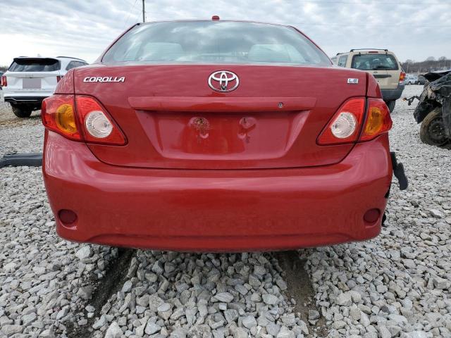 1NXBU4EE8AZ360034 - 2010 TOYOTA COROLLA BASE RED photo 6