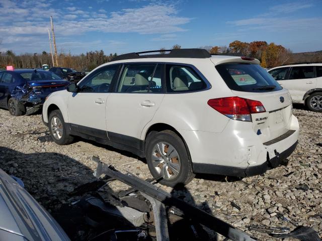 4S4BRBAC7D3255229 - 2013 SUBARU OUTBACK 2.5I WHITE photo 2