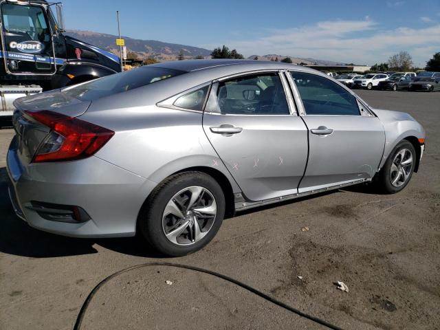 2HGFC2F66LH570790 - 2020 HONDA CIVIC LX SILVER photo 3