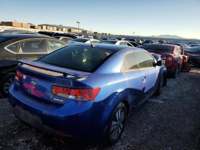 KNAFU6A23D5697168 - 2013 KIA FORTE EX BLUE photo 3