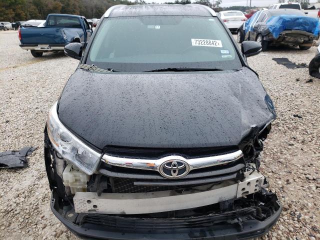 5TDKKRFH1FS091211 - 2015 TOYOTA HIGHLANDER XLE BLACK photo 5