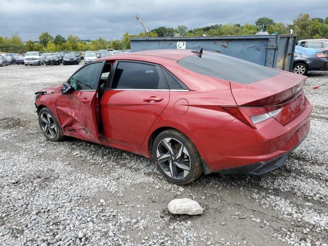 KMHLN4AG0NU345512 - 2022 HYUNDAI ELANTRA SEL RED photo 2