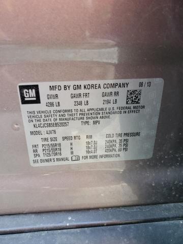 KL4CJCSB5EB520257 - 2014 BUICK ENCORE GRAY photo 13