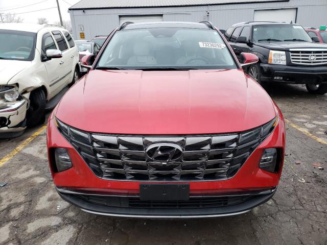 5NMJECAE5NH157080 - 2022 HYUNDAI TUCSON LIMITED RED photo 5