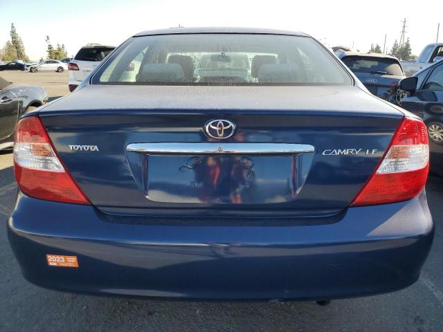 4T1BE32K34U298869 - 2004 TOYOTA CAMRY LE BLUE photo 6