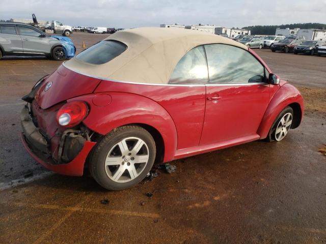 3VWRF31Y66M325847 - 2006 VOLKSWAGEN NEW BEETLE CONVERTIBLE OPTION PACKAGE 1 RED photo 3