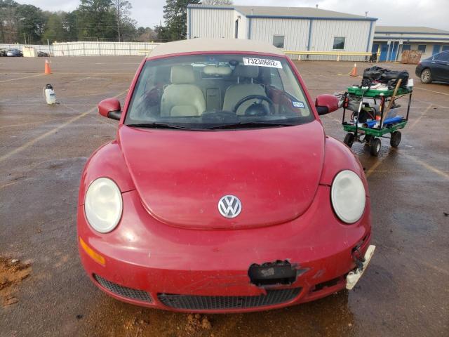 3VWRF31Y66M325847 - 2006 VOLKSWAGEN NEW BEETLE CONVERTIBLE OPTION PACKAGE 1 RED photo 5