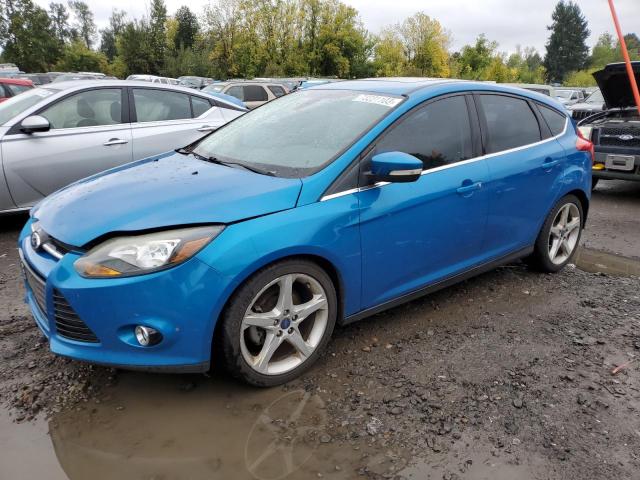 1FAHP3N29CL468800 - 2012 FORD FOCUS TITANIUM BLUE photo 1