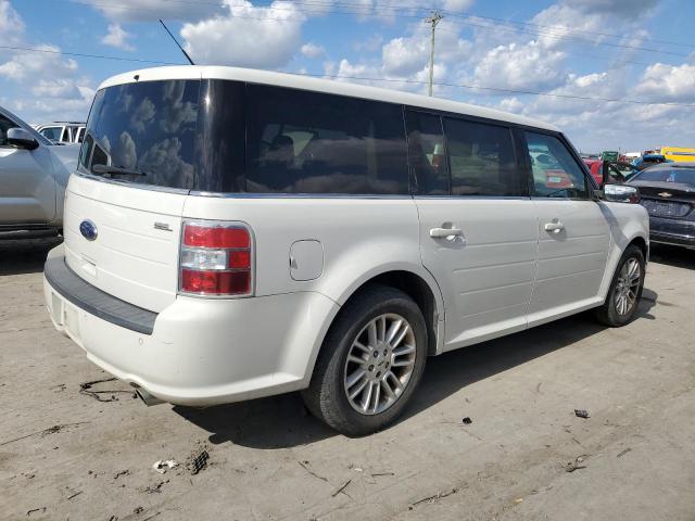 2FMGK5C80DBD37291 - 2013 FORD FLEX SEL WHITE photo 3