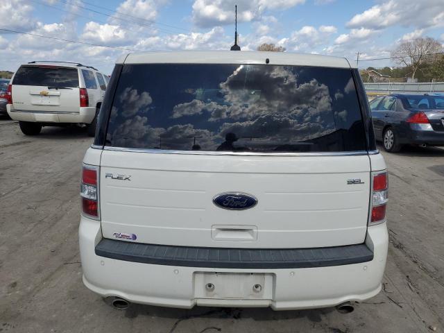 2FMGK5C80DBD37291 - 2013 FORD FLEX SEL WHITE photo 6