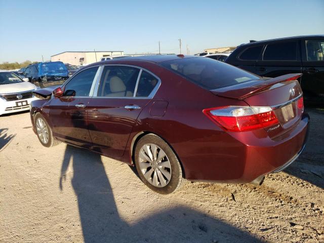 1HGCR3F99DA032845 - 2013 HONDA ACCORD TOURING MAROON photo 2