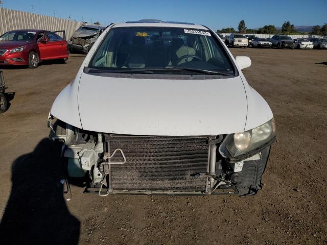 2HGFA16829H316388 - 2009 HONDA CIVIC EX WHITE photo 5