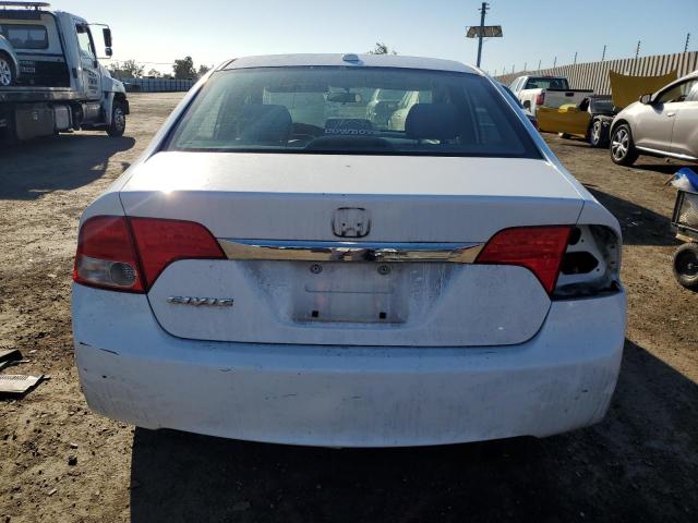 2HGFA16829H316388 - 2009 HONDA CIVIC EX WHITE photo 6