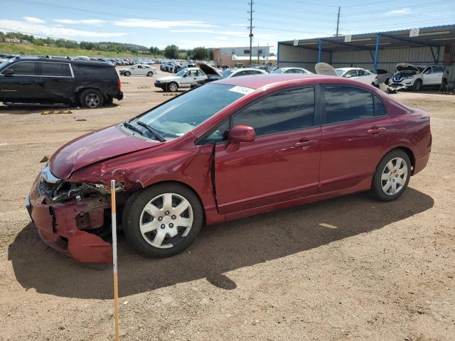 2HGFA16539H340124 - 2009 HONDA CIVIC LX BURGUNDY photo 1