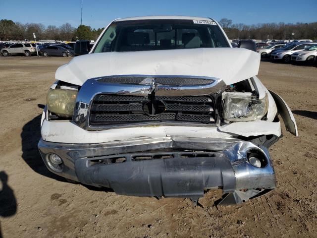 5TFRV54158X039968 - 2008 TOYOTA TUNDRA DOUBLE CAB WHITE photo 5