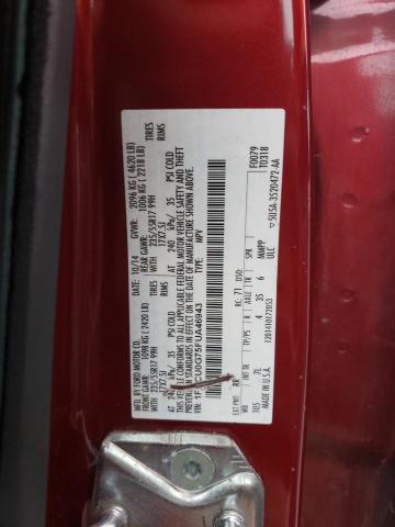 1FMCU0G75FUA46943 - 2015 FORD ESCAPE SE RED photo 13