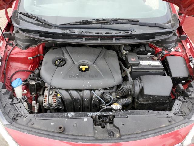 KNAFK4A6XG5572766 - 2016 KIA FORTE LX RED photo 11