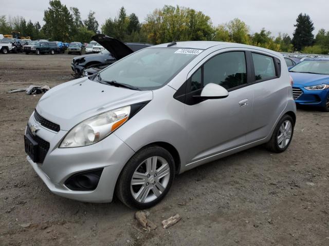 KL8CD6S92EC548919 - 2014 CHEVROLET SPARK 1LT SILVER photo 1