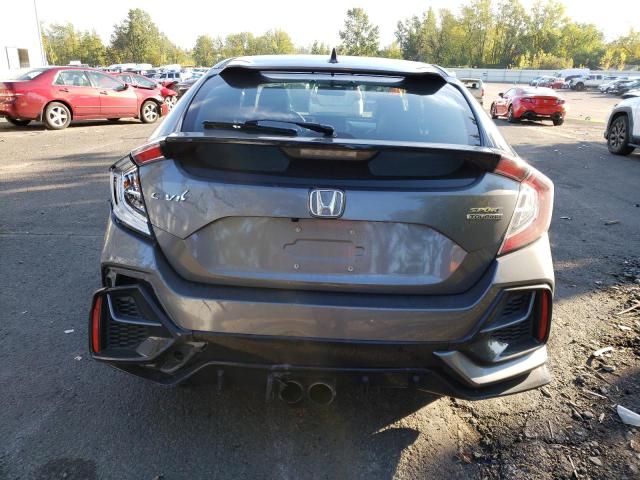 SHHFK7H93MU222831 - 2021 HONDA CIVIC SPORT TOURING GRAY photo 6