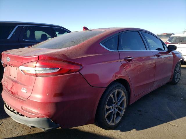 3FA6P0CD1LR170348 - 2020 FORD FUSION SEL RED photo 3