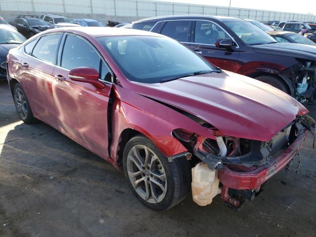 3FA6P0CD1LR170348 - 2020 FORD FUSION SEL RED photo 4