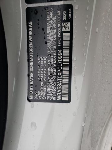 WBA63AT0XPCL70994 - 2023 BMW M440XI WHITE photo 12