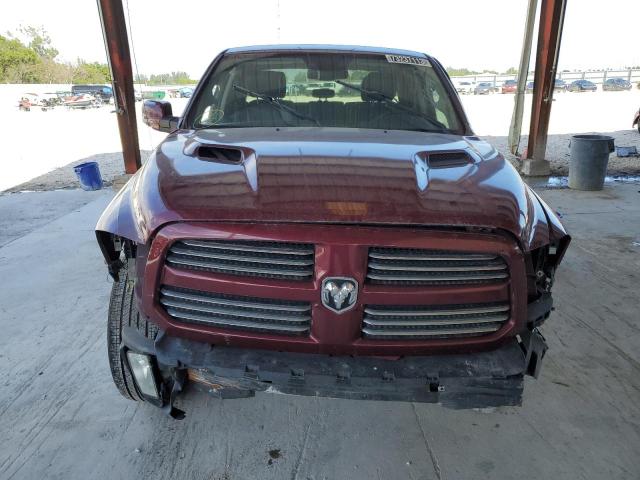 1C6RR6HT9HS609514 - 2017 RAM 1500 SPORT BURGUNDY photo 5