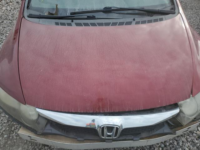 2HGFA16999H509503 - 2009 HONDA CIVIC EXL ბურგუნდია ფოტო 11