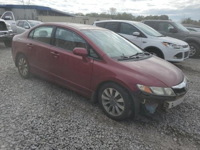 2HGFA16999H509503 - 2009 HONDA CIVIC EXL ბურგუნდია ფოტო 4