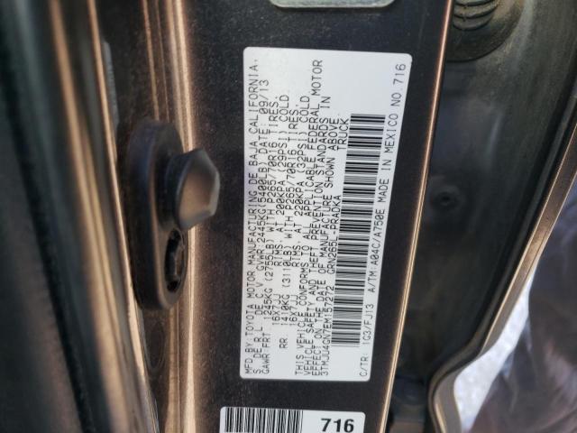 3TMJU4GN7EM157272 - 2014 TOYOTA TACOMA DOUBLE CAB PRERUNNER CHARCOAL photo 12