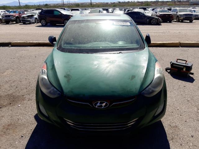 KMHDH4AE0DU530247 - 2013 HYUNDAI ELANTRA GLS GREEN photo 5