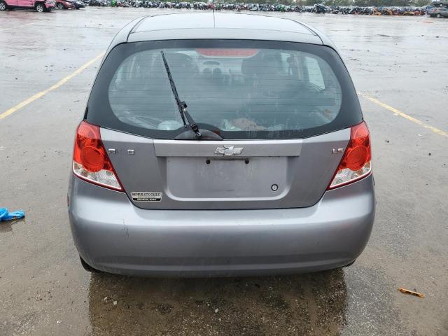 KL1TD66607B738726 - 2007 CHEVROLET AVEO BASE 灰色 照片 6