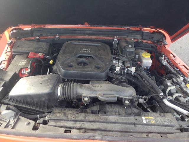 1C4HJXDN2KW542554 - 2019 JEEP WRANGLER U SPORT Orange Foto 12