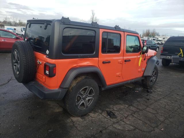 1C4HJXDN2KW542554 - 2019 JEEP WRANGLER U SPORT Orange Foto 3