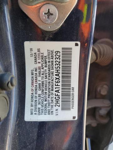 2HGFA1F6XAH532329 - 2010 HONDA CIVIC LX-S Mavi foto 13