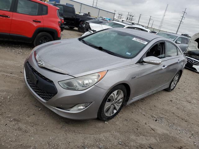 KMHEC4A49DA091433 - 2013 HYUNDAI SONATA HYBRID SILVER photo 1