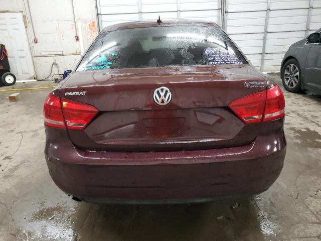 1VWAH7A30DC039221 - 2013 VOLKSWAGEN PASSAT S BURGUNDY photo 6