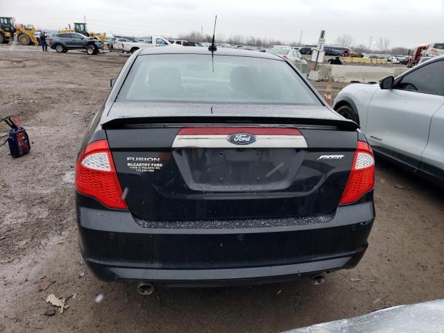 3FAHP0KC7BR218757 - 2011 FORD FUSION SPORT BLACK photo 6