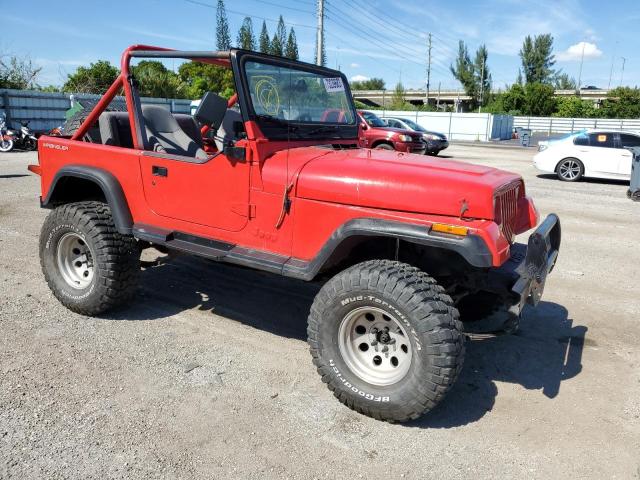 2J4FY19P0MJ145066 - 1991 JEEP WRANGLER / S RED photo 4