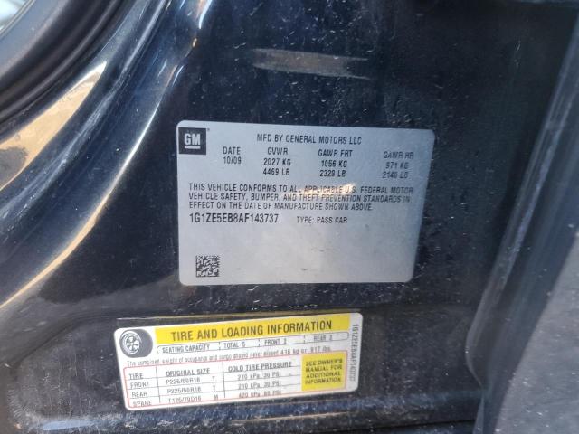 1G1ZE5EB8AF143737 - 2010 CHEVROLET MALIBU LTZ გრაფიტი ფოტო 12